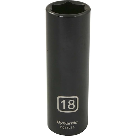 Tools 1/2 Drive 6 Point Metric, 18mm Deep Length, Impact Socket